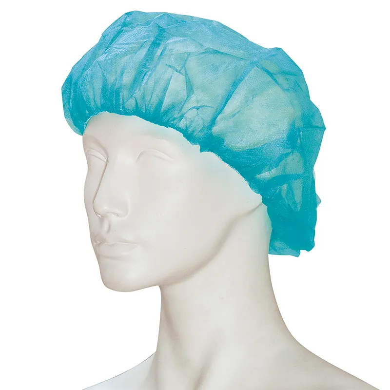 Vlieshaube Clip, blau