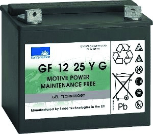 Sonnenschein Gel Batterie 12 V 25 A G-M6 197 x 132 x 180 mm