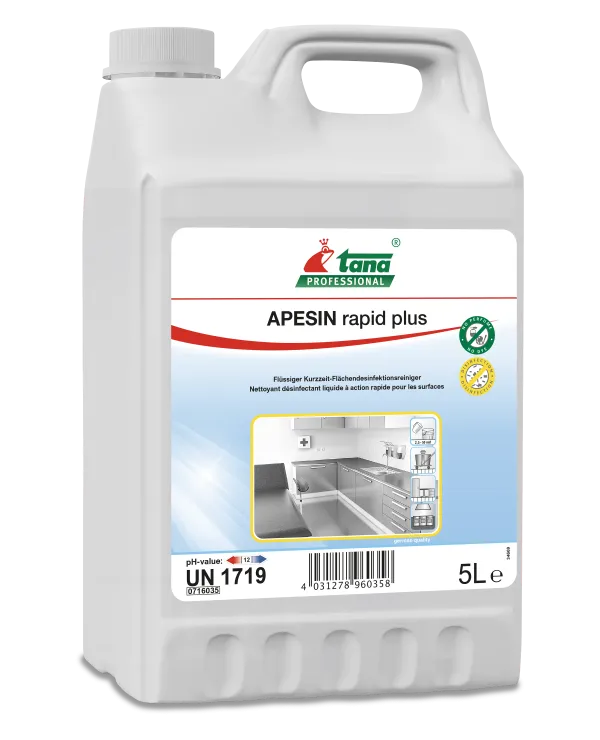 APESIN rapid plus Flüssiger Kurzzeit-Flächendesinfektionsrei