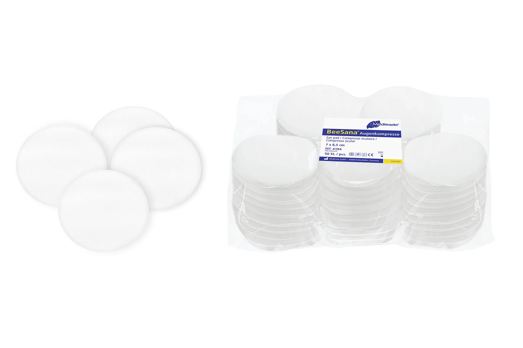 BeeSana® Augenkompresse, steril, 5x7 cm