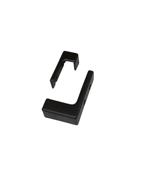 1 Set (4 Stück) schwarze Kunststoff Endstücke für LR Rampen