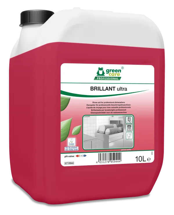 BRILLANT ultra Klarspüler für gewerbliche Geschirrspülmaschi