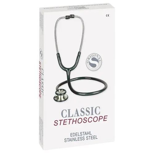 Classic Edelstahl Stethoskop schwarz