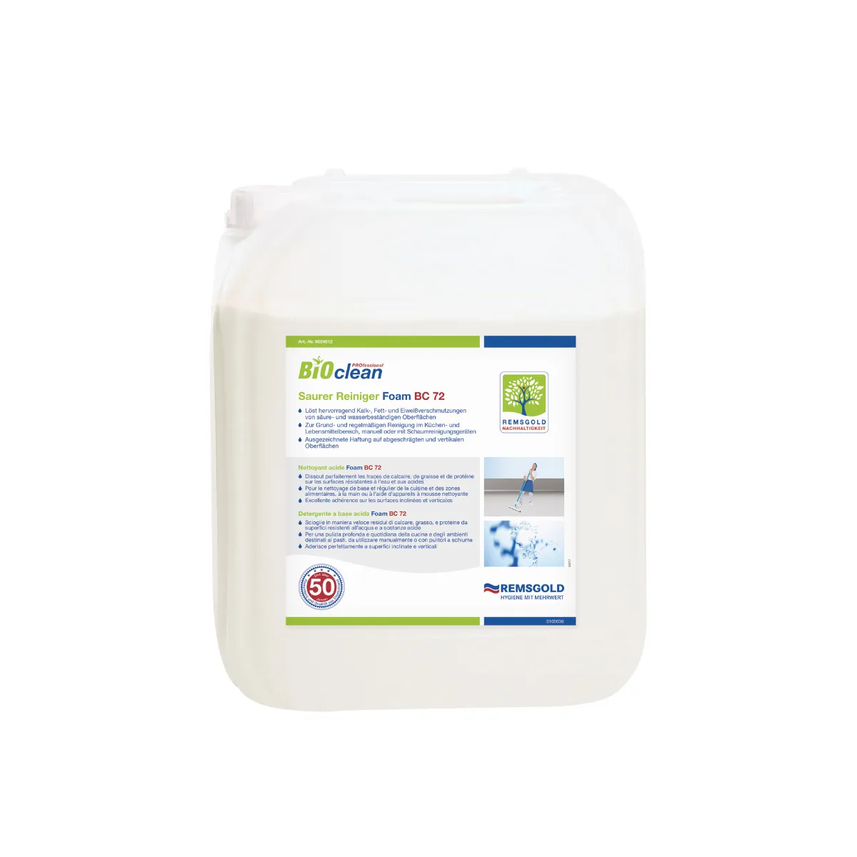 BCP Saurer Reiniger Foam BC 72, 12 kg Kanister