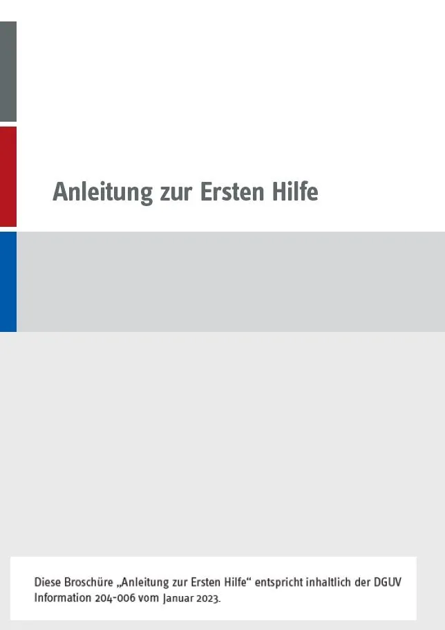 Anleitung Erste Hilfe  8-sprachig
