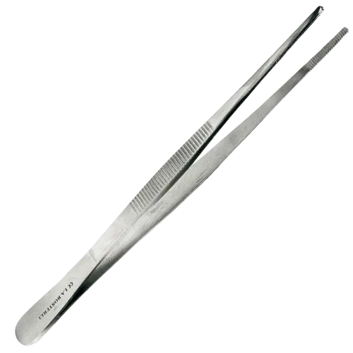 Anatomische Pinzette 13cm gerade mit geriefte Maulflächen
