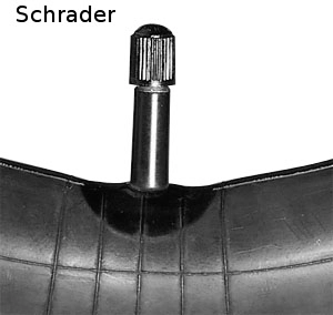 10" x 2" Schlauch, gerades Autoventil