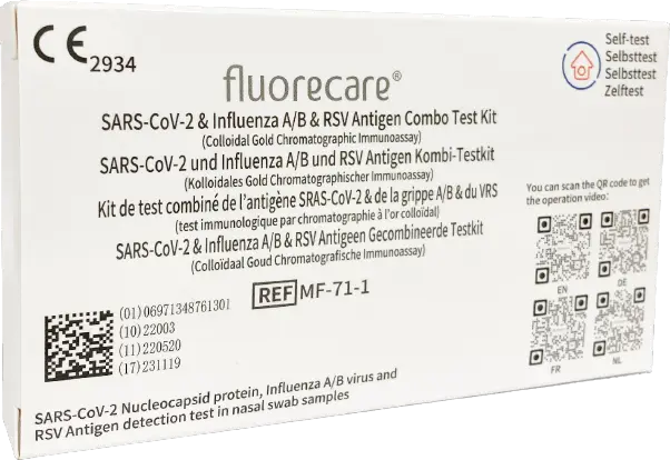 fluorecare Influenza A+B & Covid-19 & RSV Antigen Combo Test