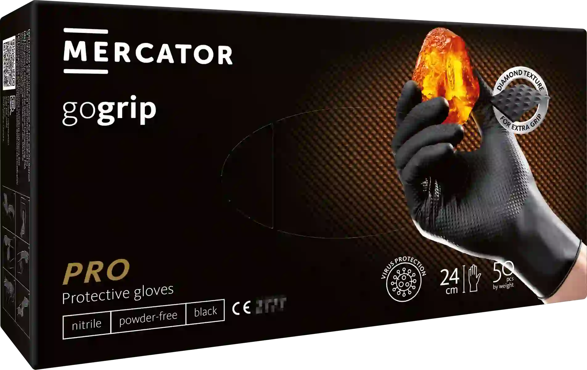 MERCATOR gogrip-pro Nitril-Handschuhe (2-mal dicker)