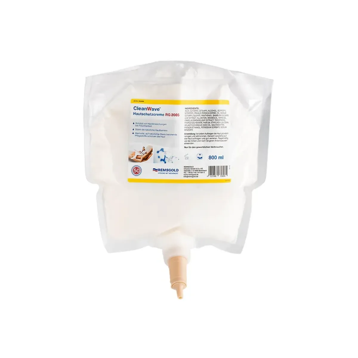 CLW Hautschutzcreme RG 2005, 800 ml Beutel