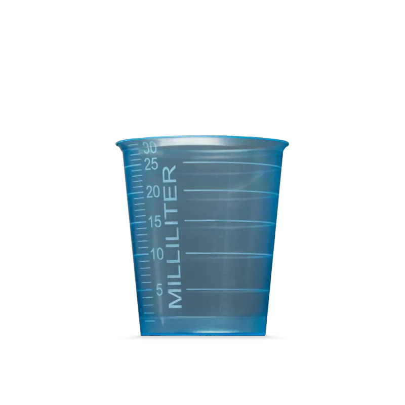 MED COMFORT BASIC Einmal Medizinbecher, 30 ml, blau