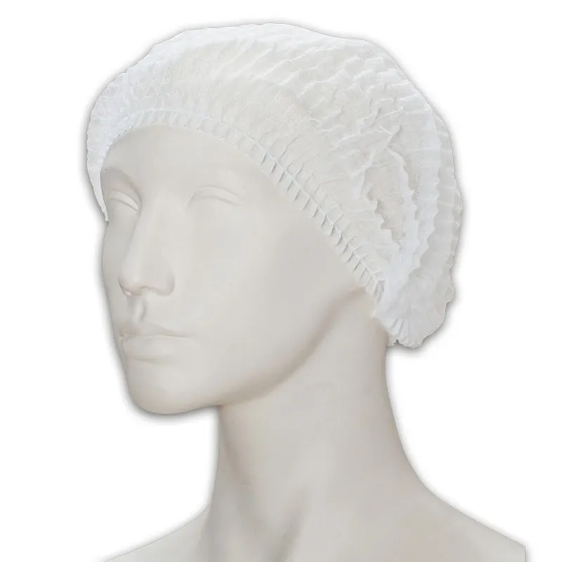 Vlieshaube Clip, weiss, ca. 52 cm Durchmesser, 100 Stk.