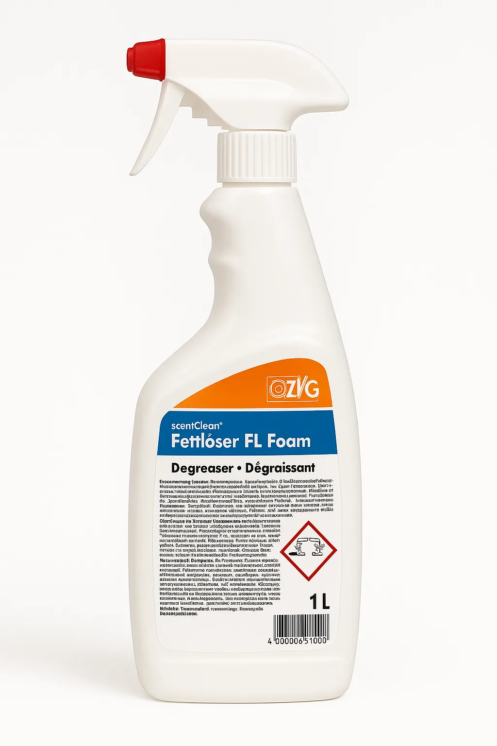 Fettlöser FL foam 1 Liter Sprühflasche