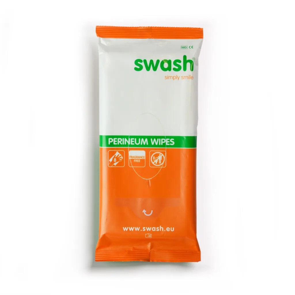Swash® Perineum Wipes, parfümfrei, 4er-Packung 20 x 25