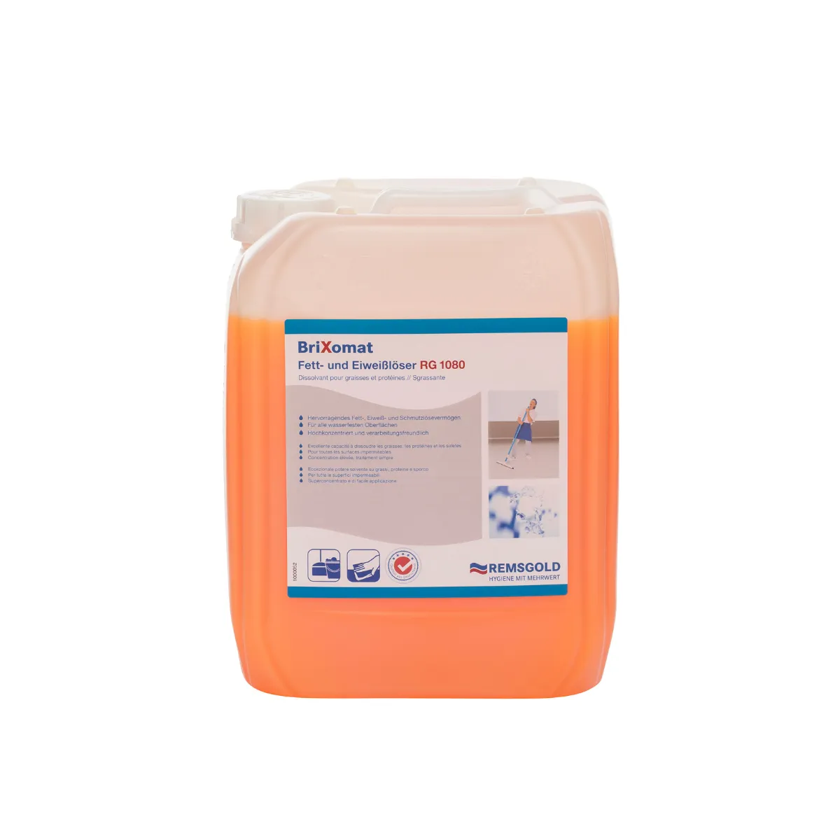BriXomat Fett- und Eiweißlöser RG 1080, 10 kg Kanister