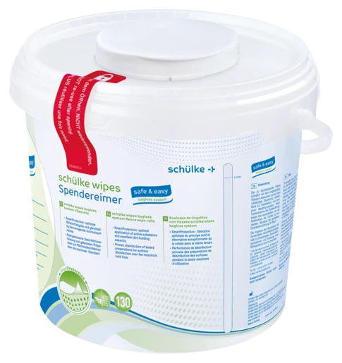 Schülke wipes safe&easy trockene Tücher & Spenderbox