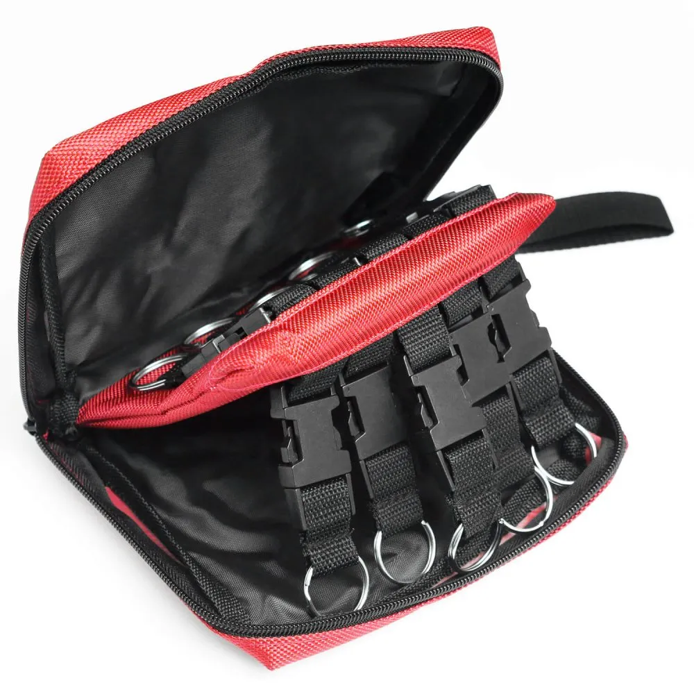 Schlüsseltasche 10 Schlüsselplätze, Karabinerverschlüße