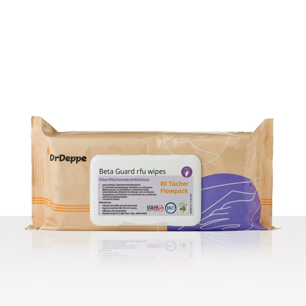DrDeppe Beta Guard rfu wipes alkoholfrei - Flowpack