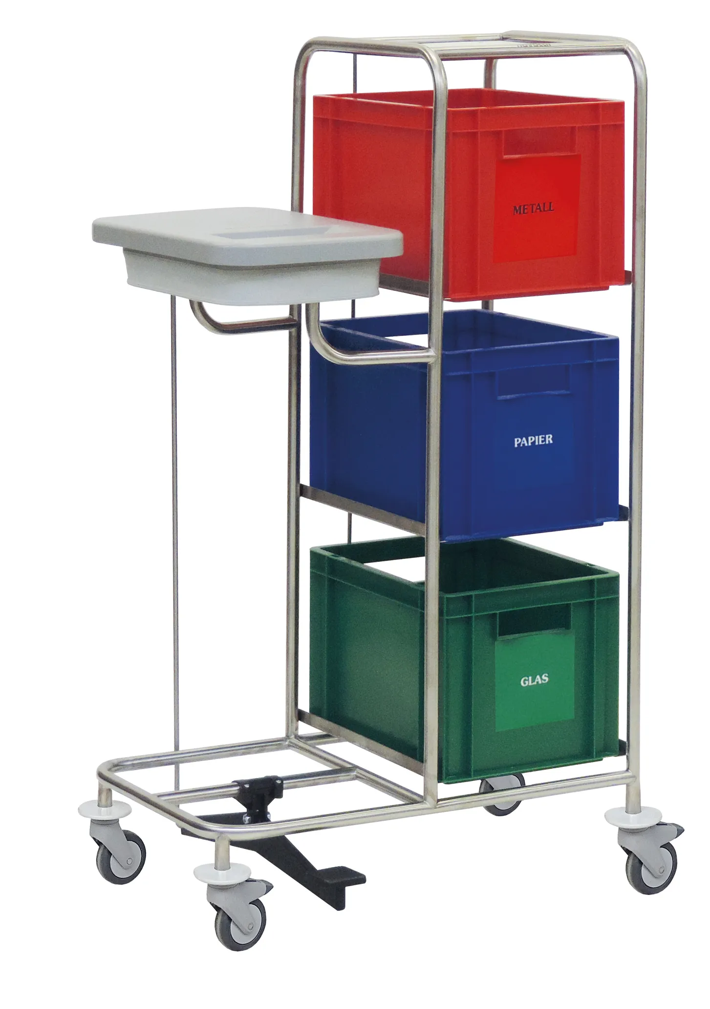 1 Einspannring mit KDS, inkl. Wertstoffaufkleber