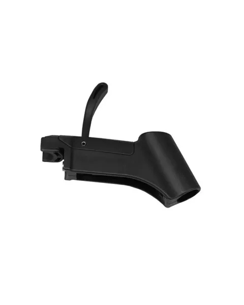 Komplettes Kunststoffteil mit Entriegelungshebel f. Beinstüt