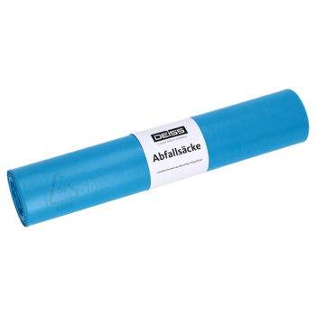 Abfallsäcke aus Recycling-LDPE 700x1100 mm, 120 l, blau
