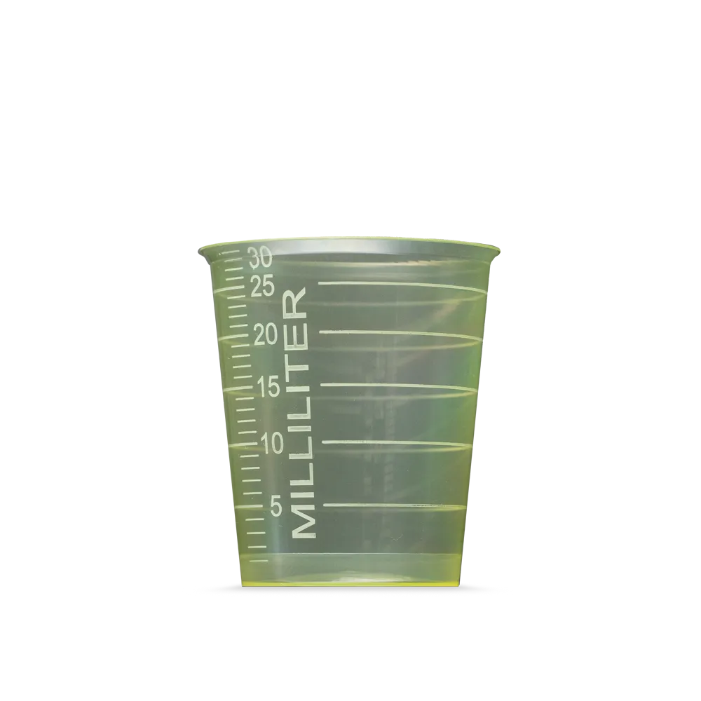 MED COMFORT BASIC Einmal Medizinbecher, 30 ml, gelb