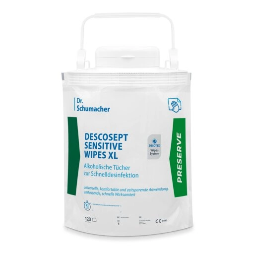 DESCOSEPT SENSITIVE WIPES XL 120 Tücher