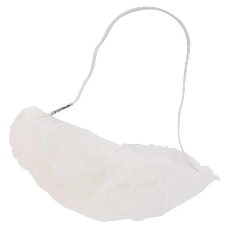 Bartschutz aus Micromesh, weiß, Größe XL