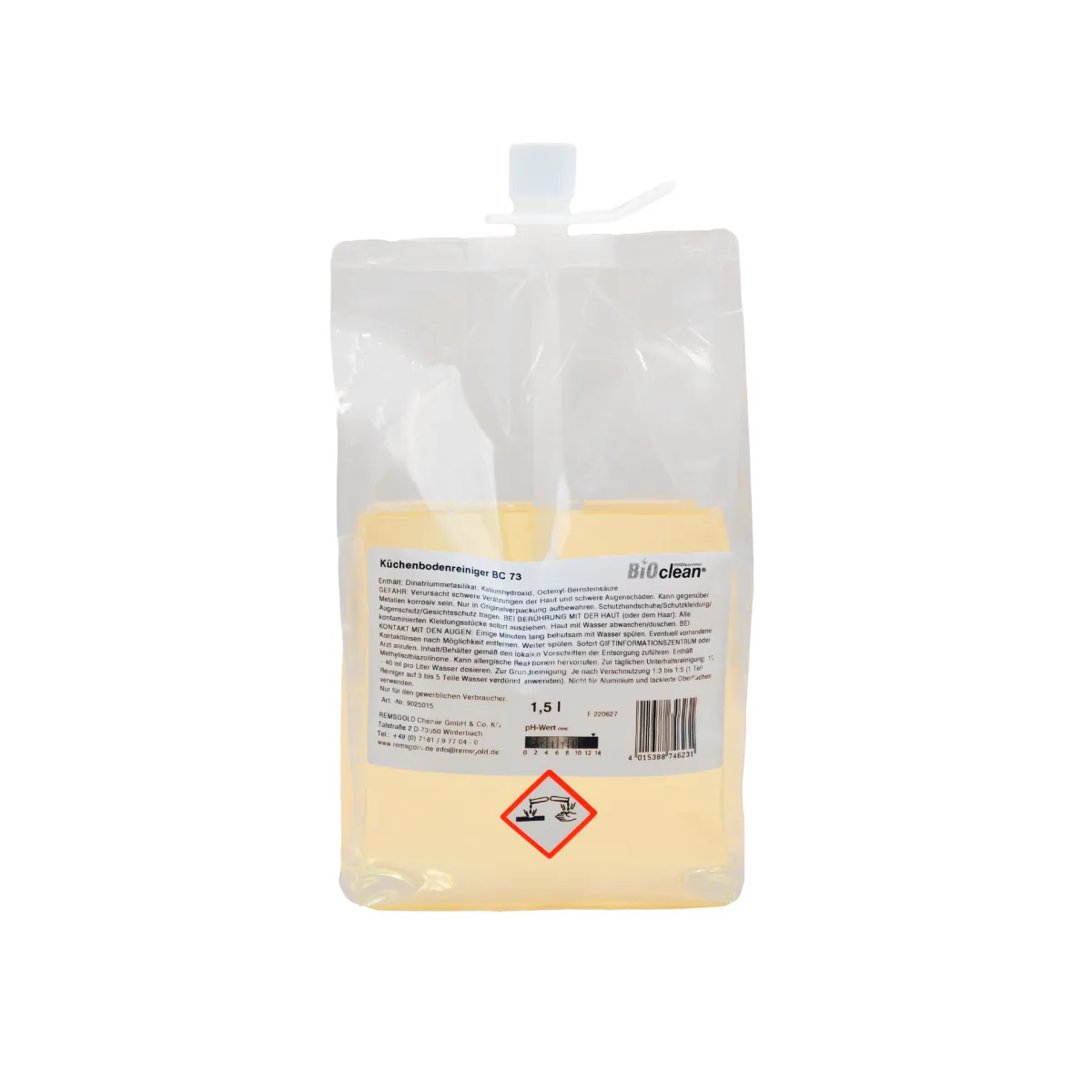 BCP Küchenbodenreiniger BC 73, 1,5 l Beutel