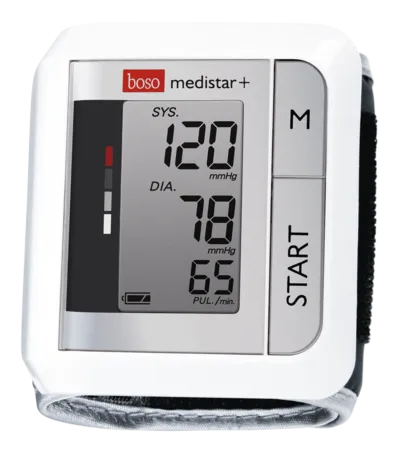 Boso medistar + das Handgelenk-Blutdruckmessgerät