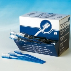 Zahnbürsten mit Paste weiß 100 Stück im Pack