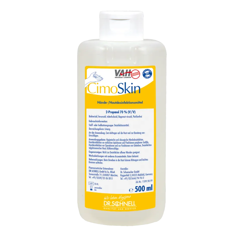 CIMOSKIN Hände- und Hautdesinfektionsmittel 70% 2-Propanol