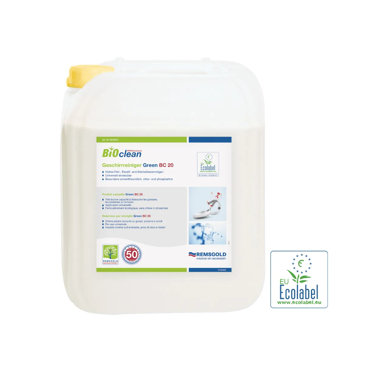 BIOclean Professional Geschirrreiniger Green BC 20 12kg