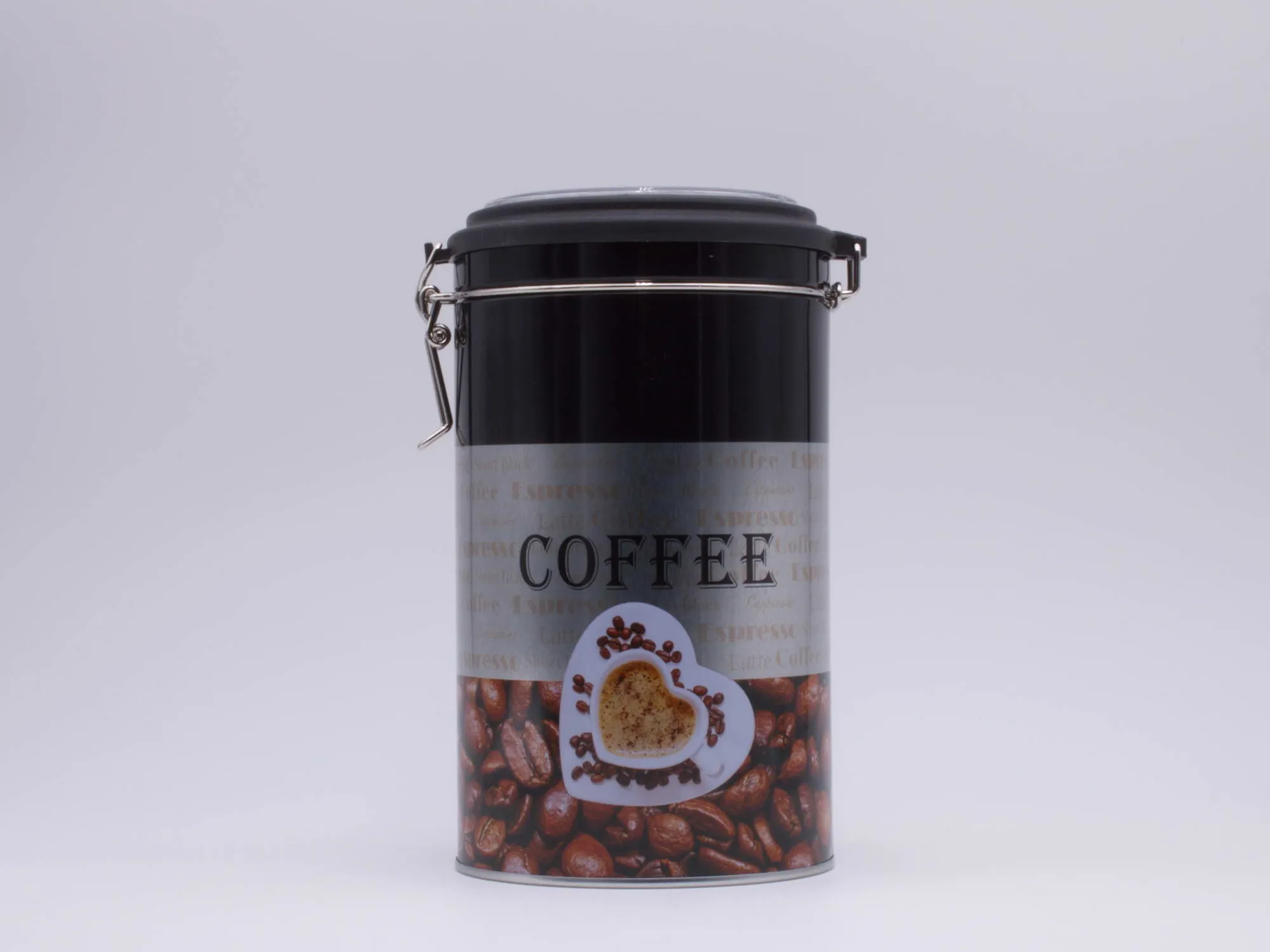 REINEX Kaffeedose mit Bügelverschluss, Design Herztasse