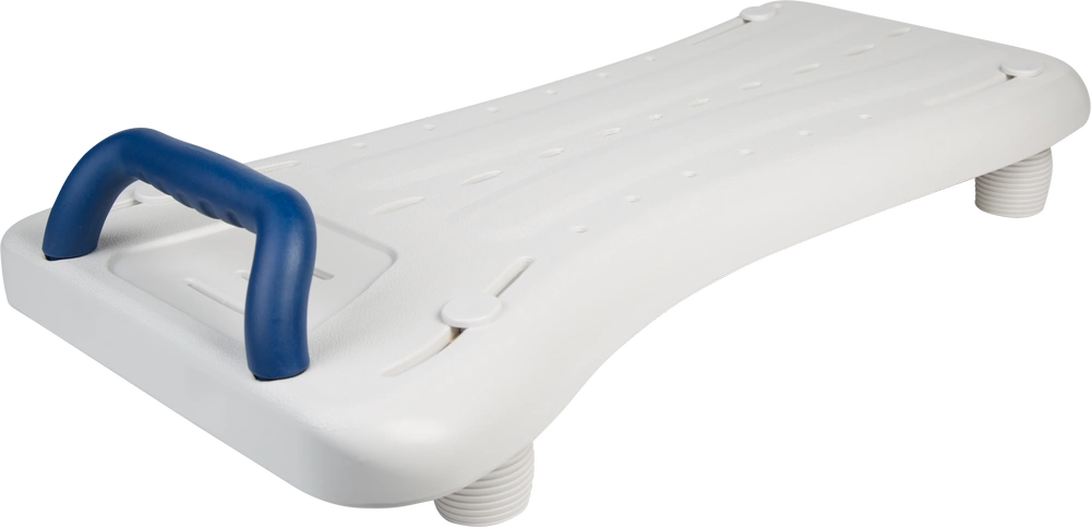 Badewannenbrett weiss mit Handgriff, max. 150 kg, L = 76 cm,