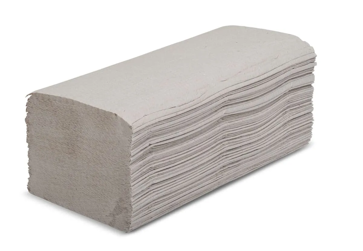 Falthandtücher V-Falz, Krepp, natur, 1-lagig