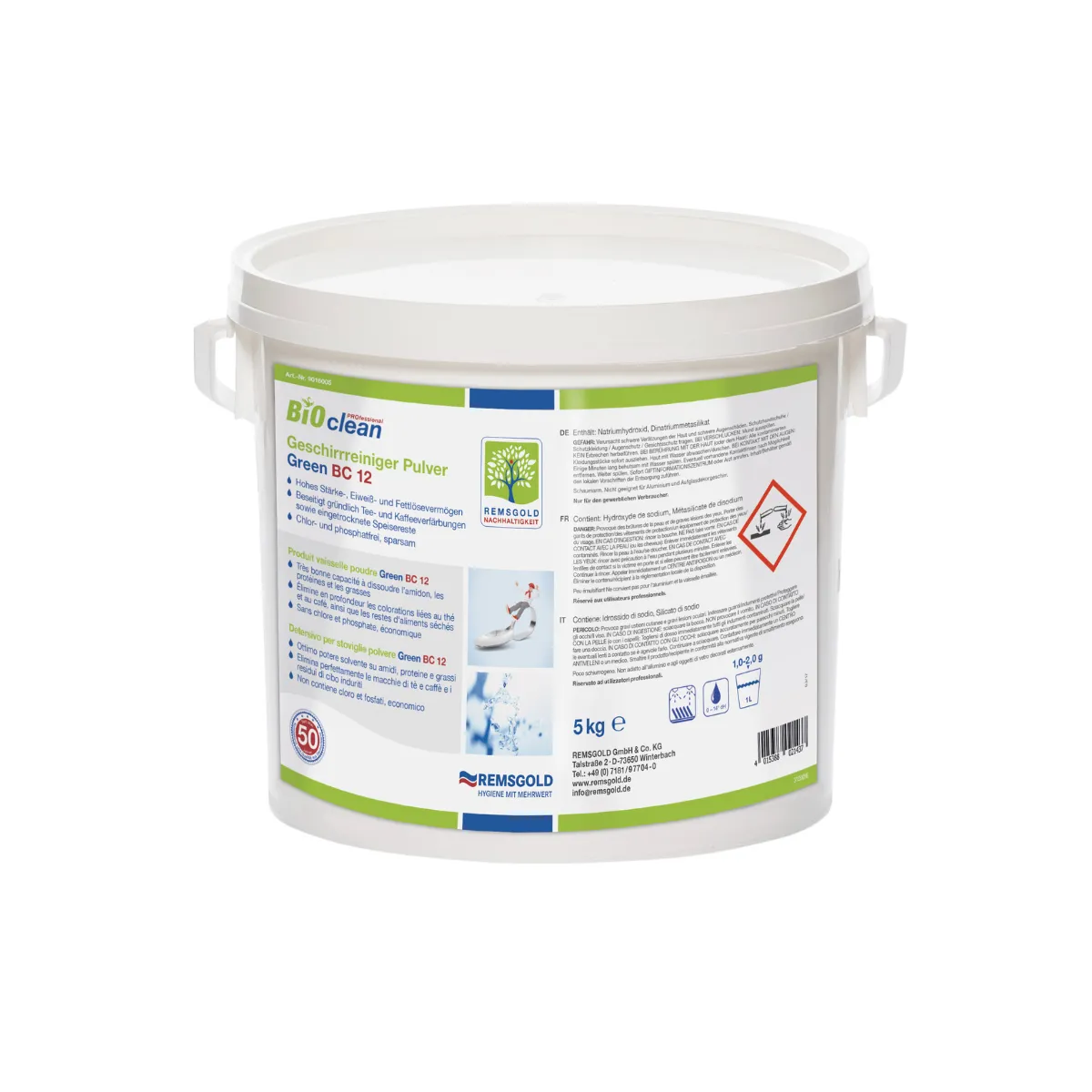 BCP Geschirrreiniger Pulver Green BC 12, 5 kg Eimer