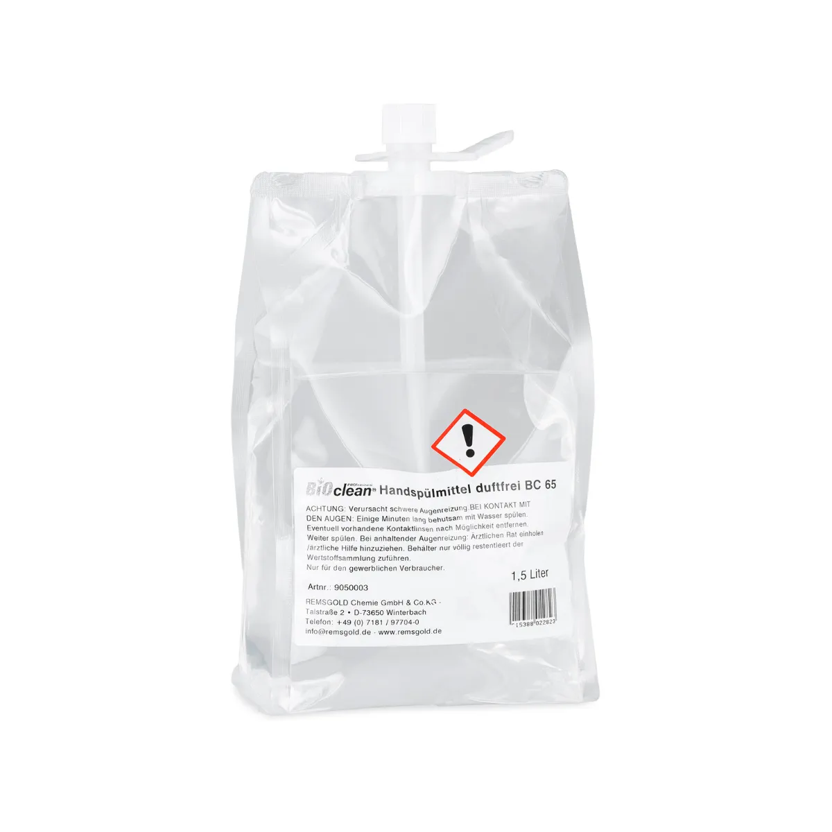 BCP Handspülmittel duftfrei BC 65  1,5 l Beutel