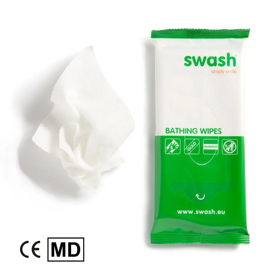 Swash® Bathing Wipes, parfümiert Orange, 8er-Packung 20 x 20