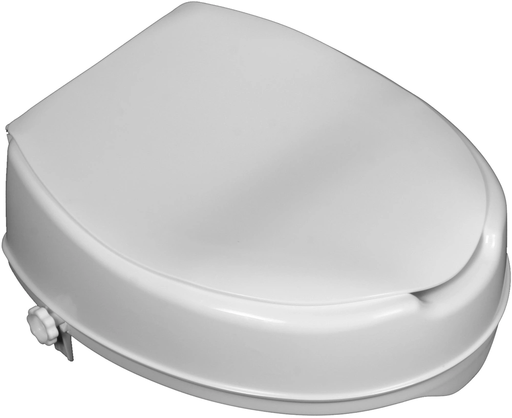 Toilettensitzerhöhung, mit Deckel, 15 cm