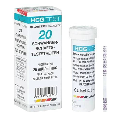 Cleartest HCG Schwangerschaftsteststreifen