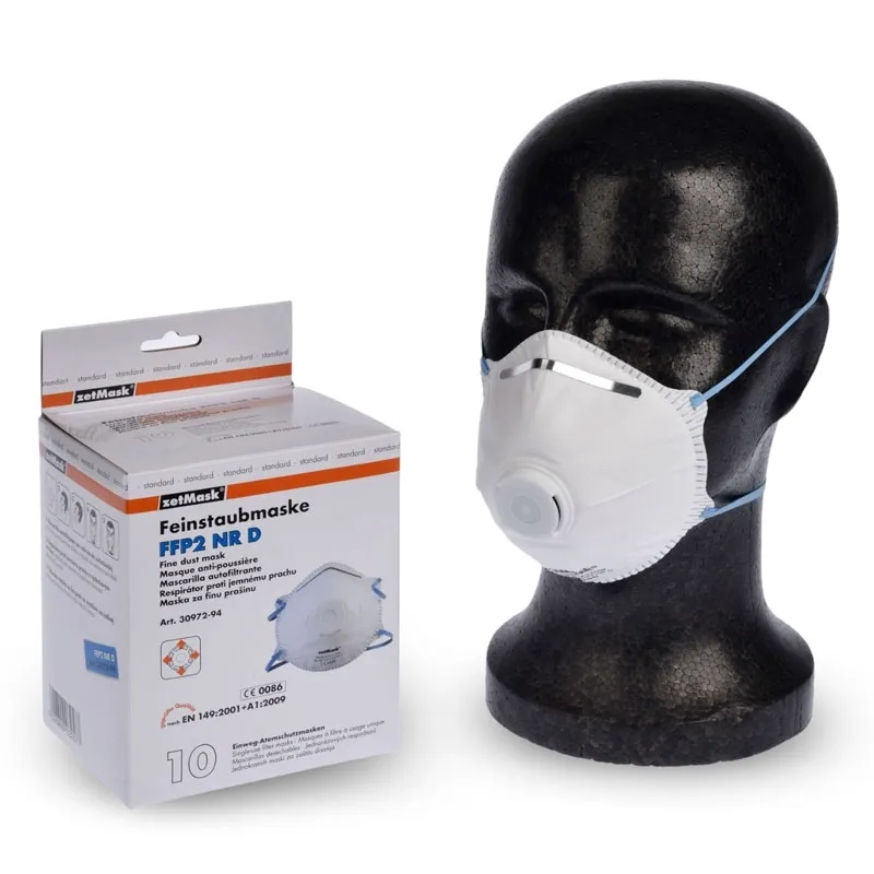 Feinstaubfiltermaske mit Ausatemventil FFP2 NR D