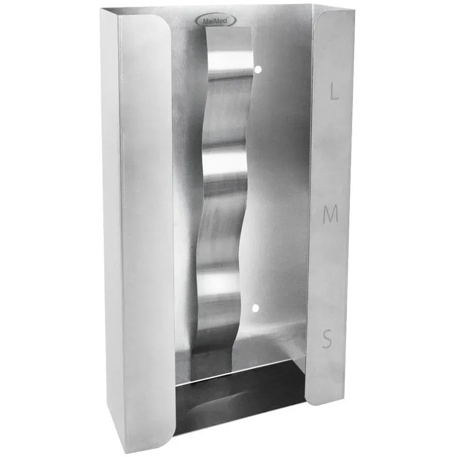 Handschuhbox-Halterung aus Edelstahl, 3-fach mit Feder