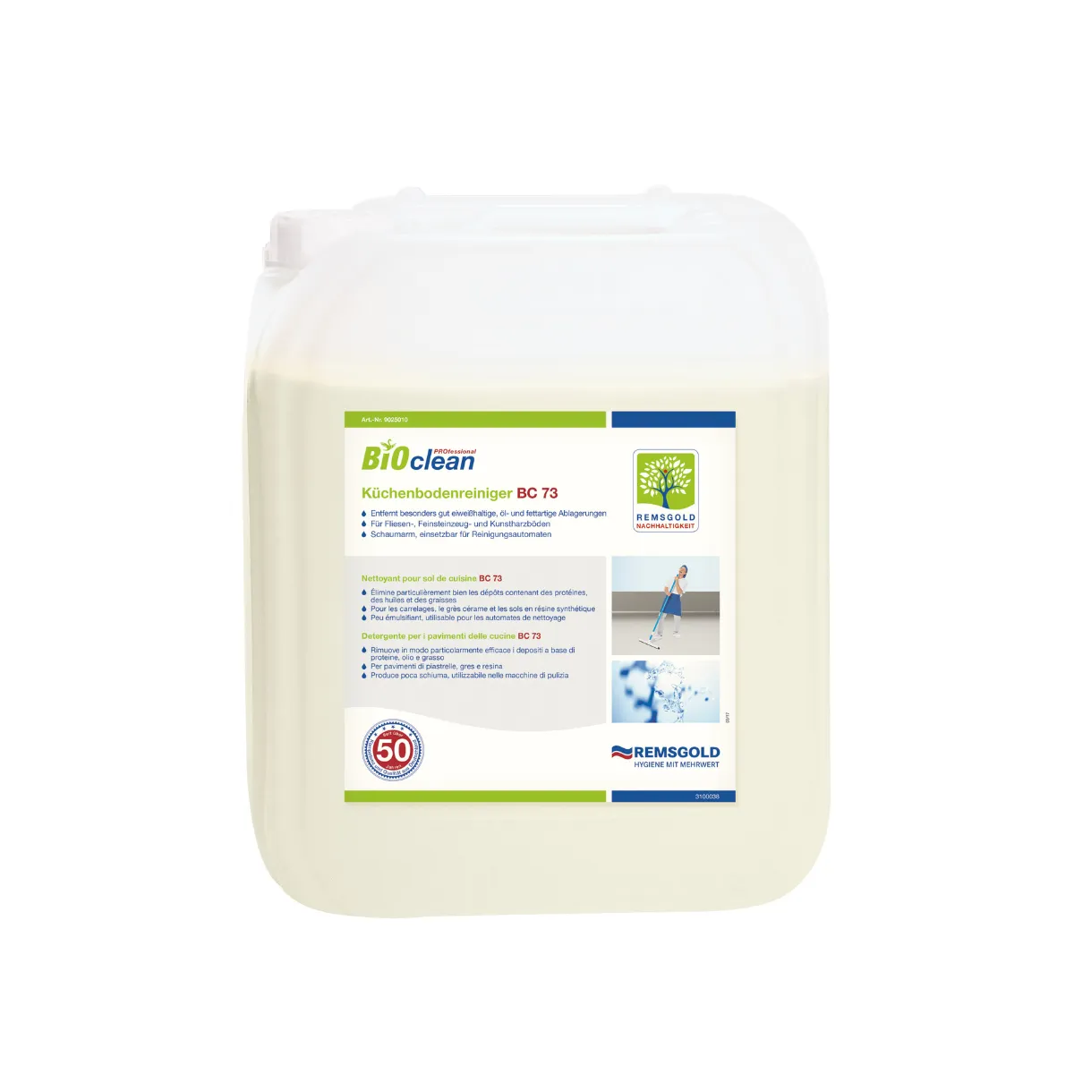 BCP Küchenbodenreiniger BC 73, 10kg Kanister