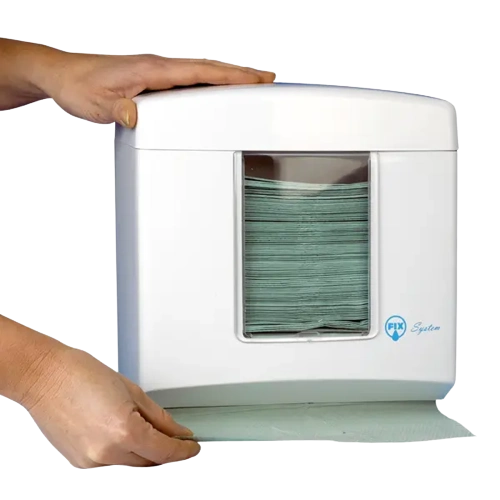 Handtuchspender Kunststoff 255x250x120 mm weiß