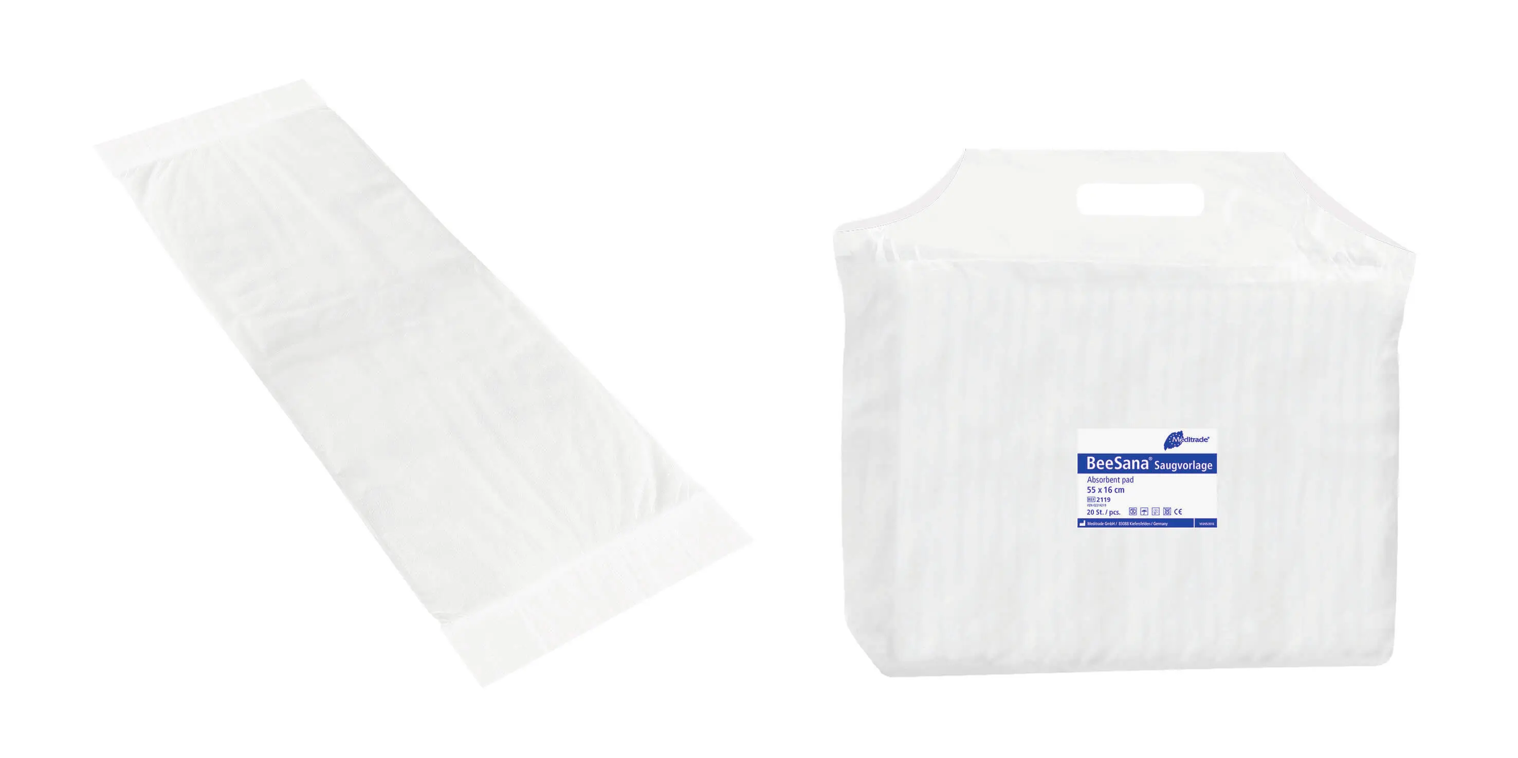 BeeSana® Saugvorlage, 16 x 55 cm