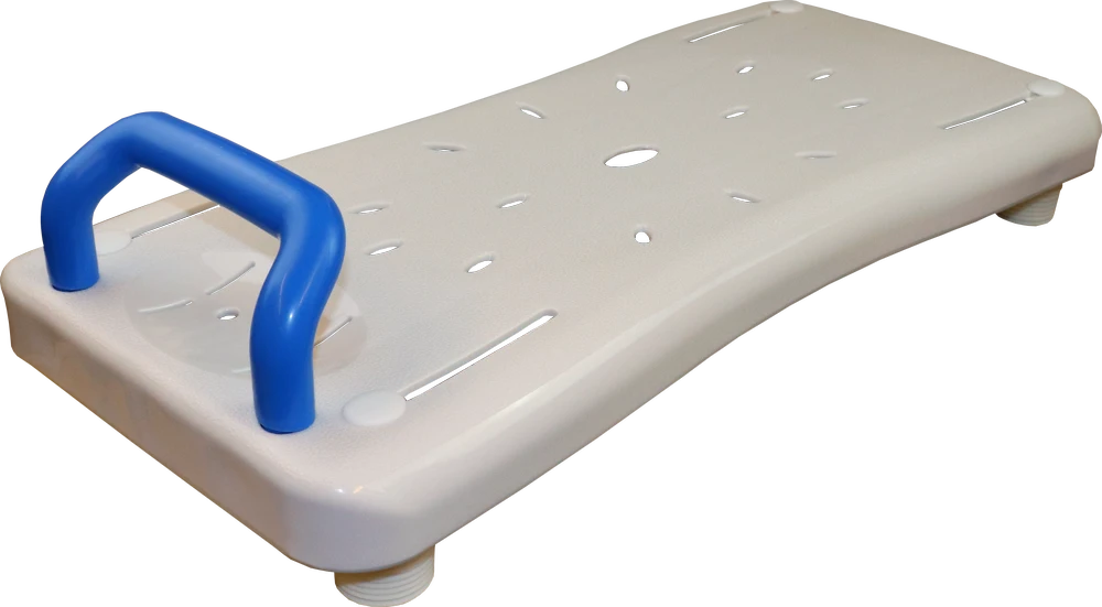 Badewannenbrett weiss mit Handgriff, max. 150 kg, L = 70 cm,