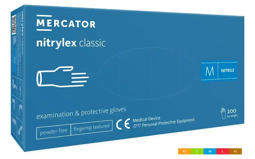 Mercator Nitrylex Classic-Nitril Premium, blau, M, 200 St