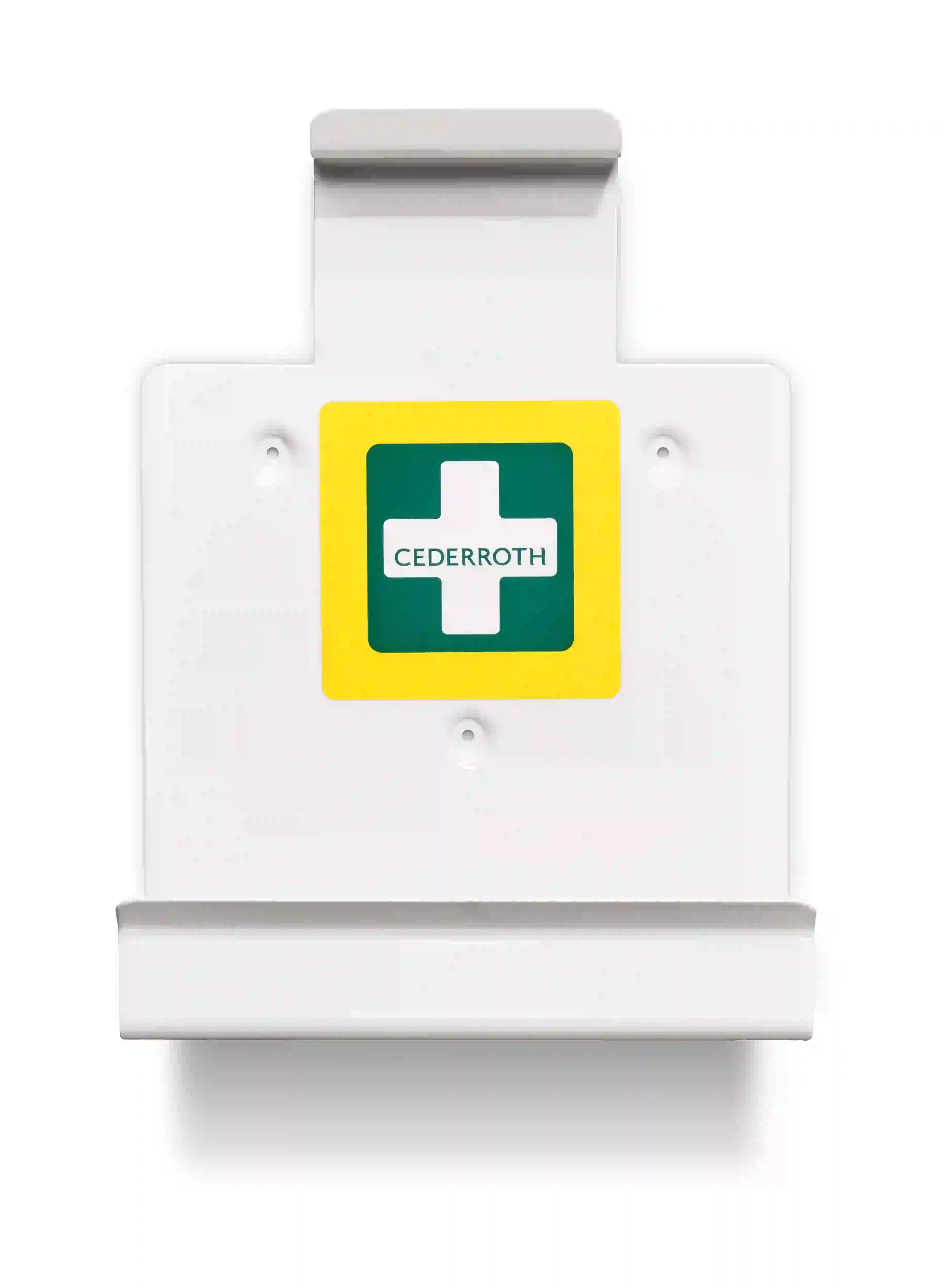 Wandhalterung für Erste-Hilfe-Koffer mit integriertem Pflase